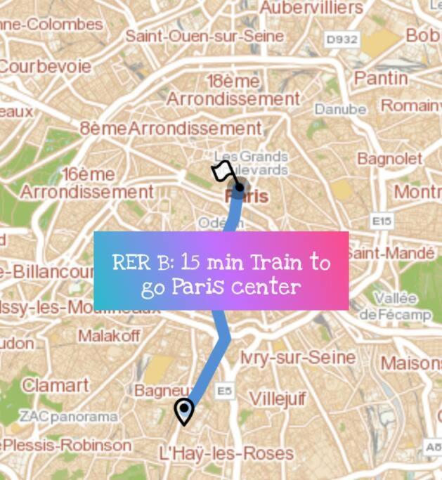 "Spacieux Et Lumineux" Proche Paris Cachan Luaran gambar